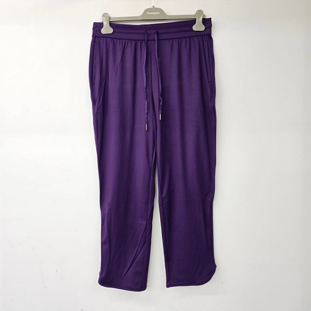 Halara Purple Mid Rise Drawstring Tapered Active Pants Size L